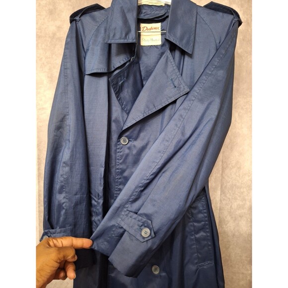 Vintage 90s Misty Harbor Duckwear Lightweight Rain Coat Trench Coat Womens XL/1X - Picture 15 of 16